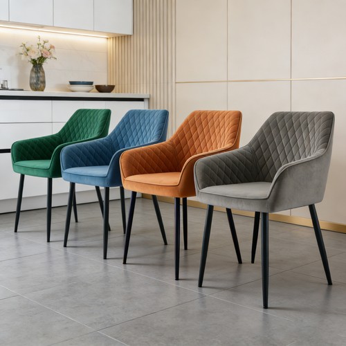 Luxury 4pcs velvet - velvet, dining