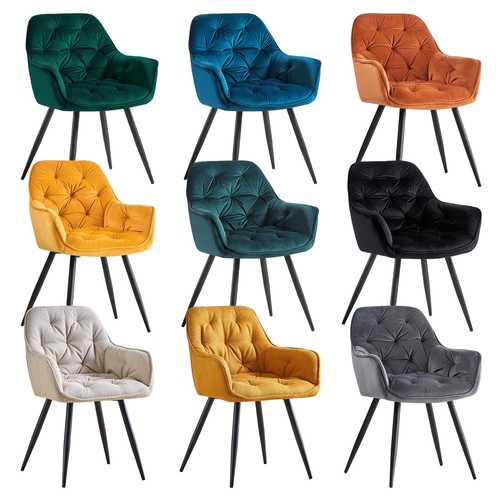 Dining chairs velvet - 1/2x,
