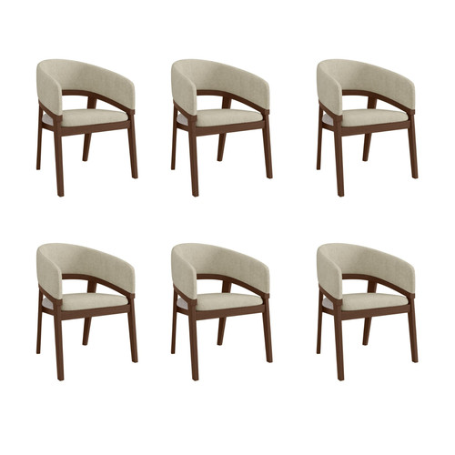 Set walnut and - of, beige