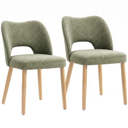 Homcom dining chairs set 2 - dining,