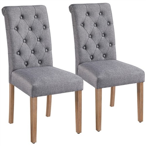 Dining chairs 2pc fabric - dining,