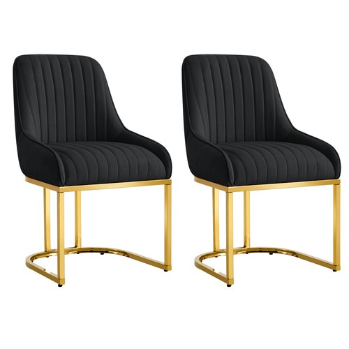 Set velvet dining chairs - 2,
