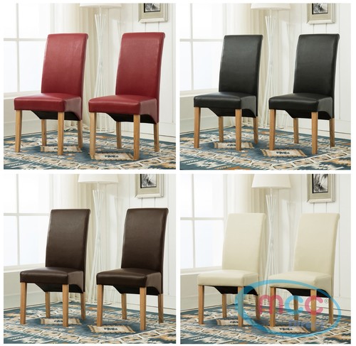 Set faux leather dining - 2,