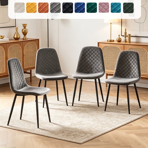 Set dining chairs velvet - set,