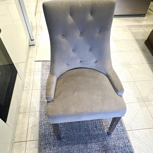 Grey upholstered high back - high,