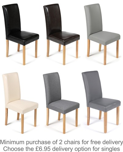 Dining chairs faux - dining, leather