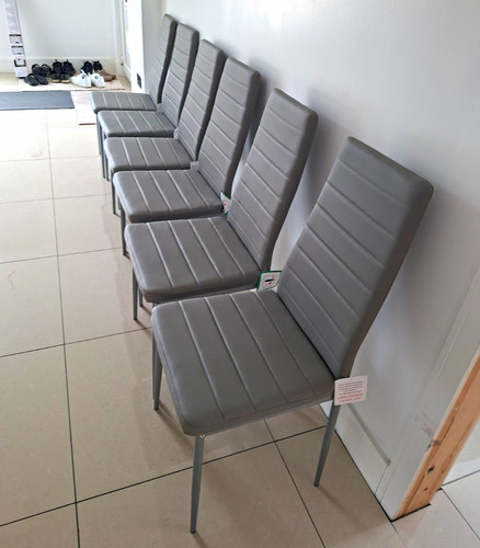Set grey upholstered - set, 6