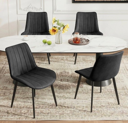 Grey velvet dining - velvet, chairs