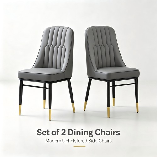 Set grey pu dining - set,