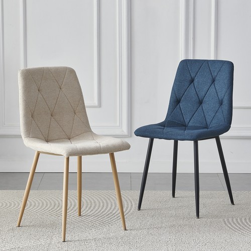 Dining chairs set linen - 4/6x,
