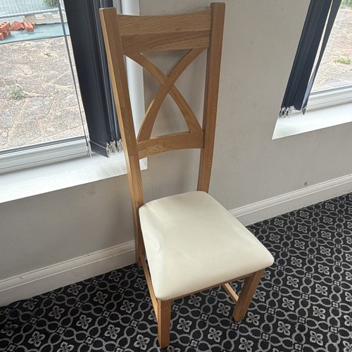 Wood dining chair cross - wood,