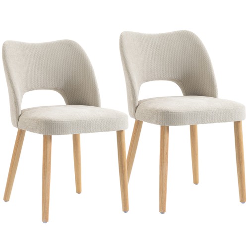 Homcom dining chairs set - dining, 2