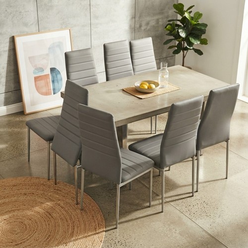Modern faux leather dining - faux, 4