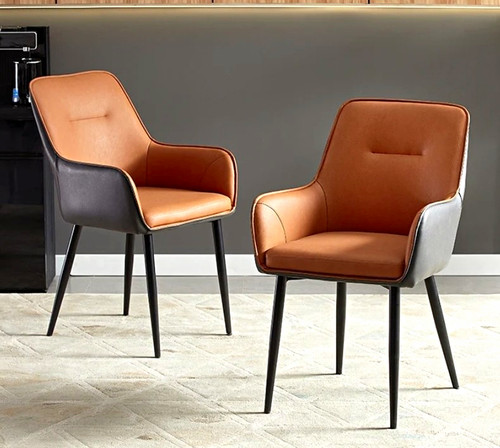 Brown grey upholstered - &,