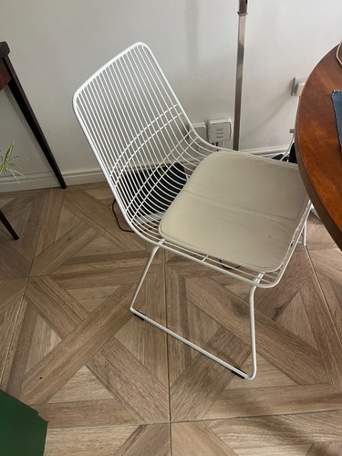 Dining chairs white metal - dining, in