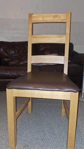 Light wood dining chair - dining, with