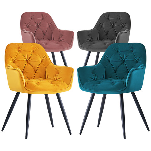 4x velvet dining - 1x,