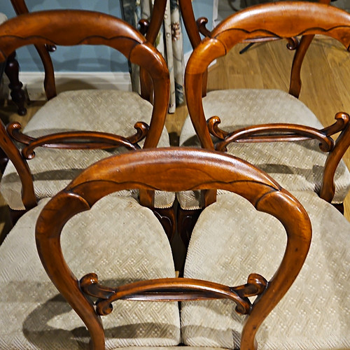 Set wooden dining chairs - set,