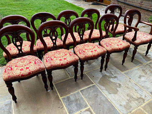 Set dark wood polished - set,