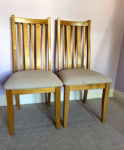 Set light wood dining - 2,