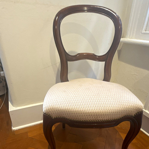 Dark wood dining - wood, chair