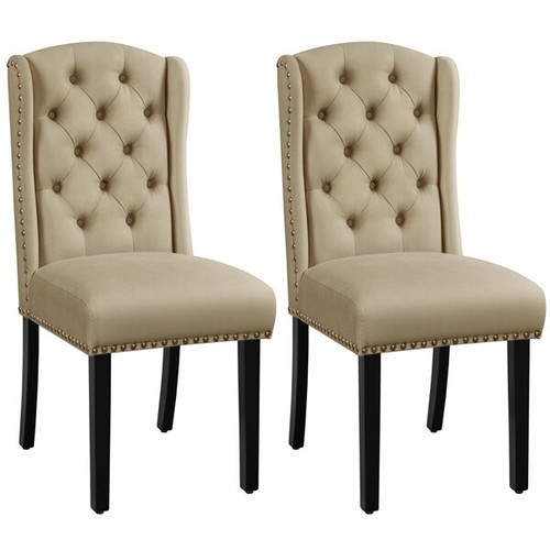 Button tufted dining - tufted,
