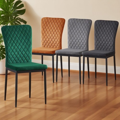 Velvet 6pcs dining - 4/6pcs, chairs