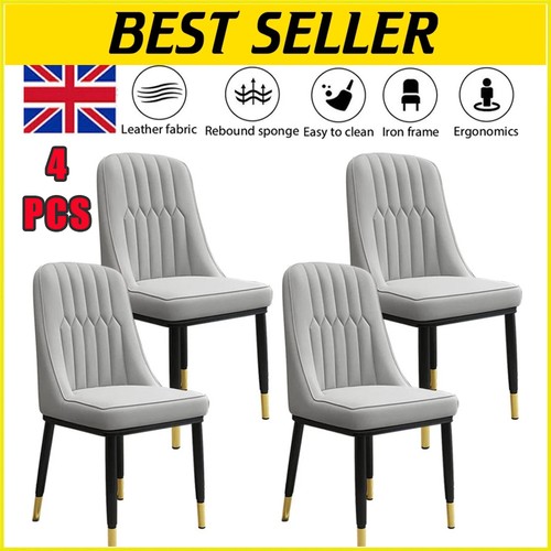 4pcs dining chairs set leather - chairs,
