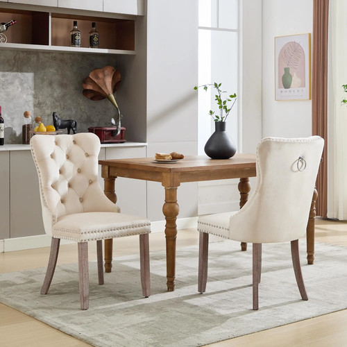 Set dining chairs velvet - 2,