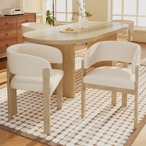 Solid wood dining chairs set - solid,