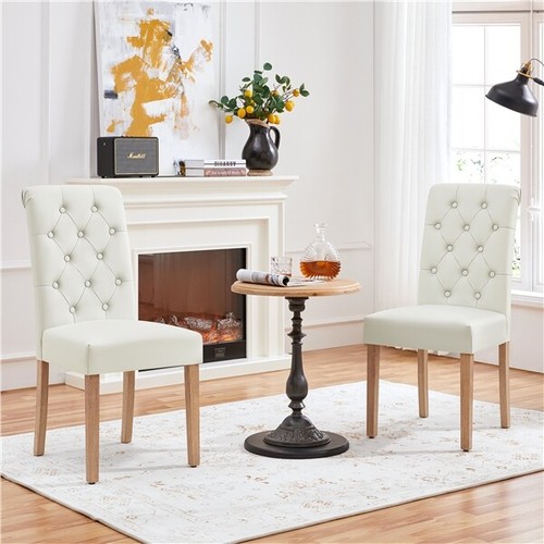 Dining chairs 2pcs fabric - dining,