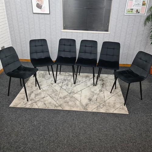 Dining chairs set black - set,