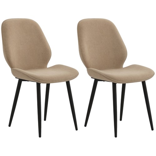 Homcom dining chairs set 2 - dining, of