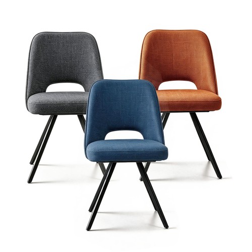 Linen dining chairs set - linen, of
