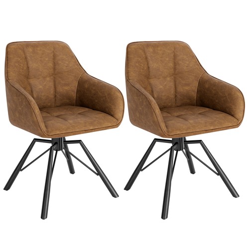 Set swivel dining chairs - set,
