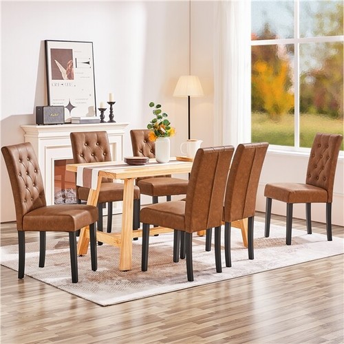 Dining chairs set faux - 2,