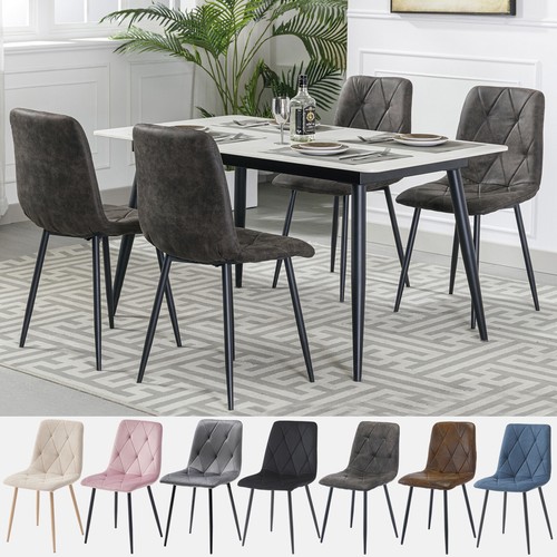 Dining chairs set faux - dining,