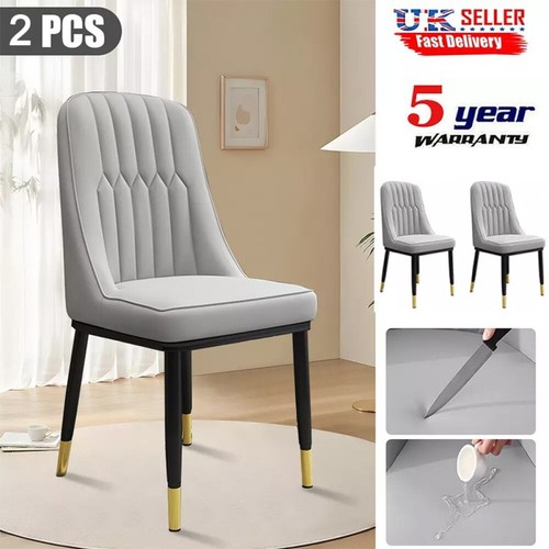 2pc dining chairs faux - chairs, leather