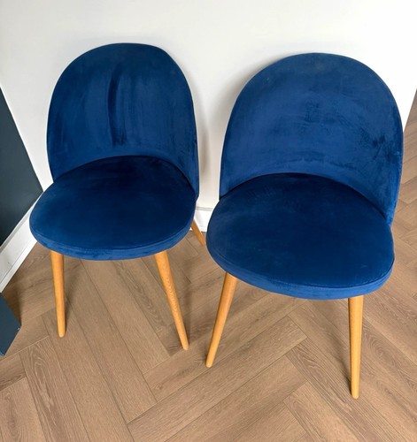 Set blue upholstered - set, of