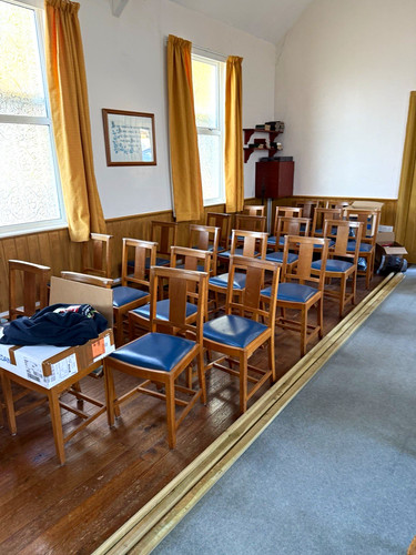 Wood dining chairs set blue - set,,