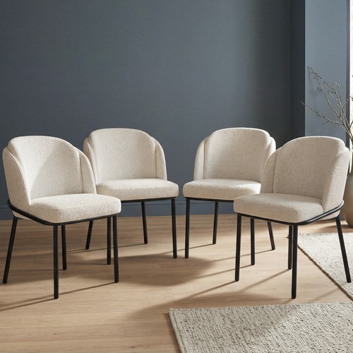 Beige upholstered dining - beige,