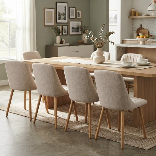 Modern beige dining - beige, chairs